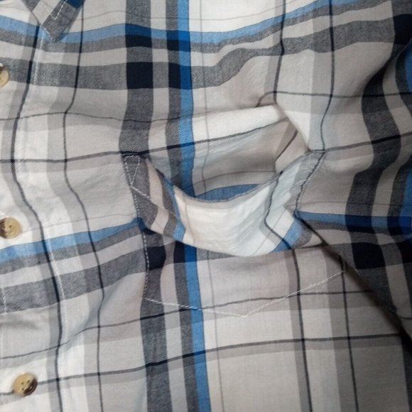 Wrangler Jeans Co Mens Shirt Button Up 2XL‎ Blue Rancher Chore Cotton XXL - Picture 5 of 11